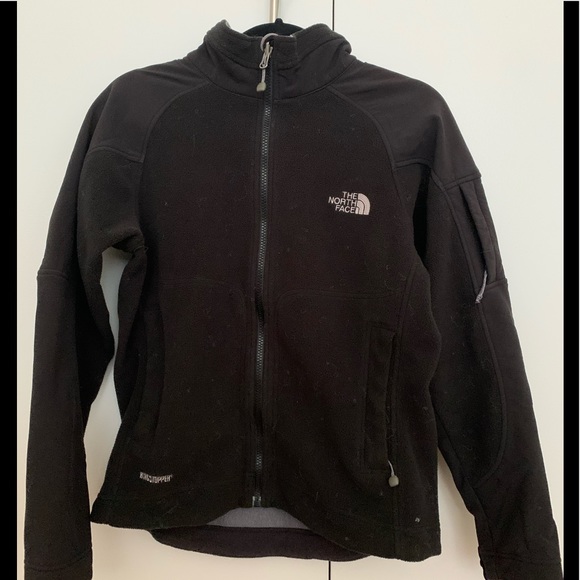 Black north face windbreaker fleece. - Picture 1 of 4